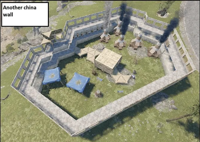 China wall built up to full height during PVE