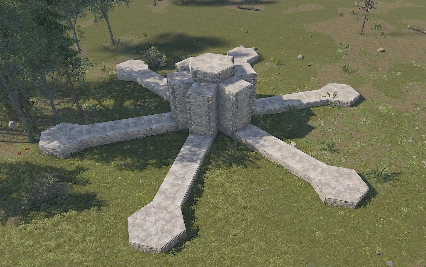 A foundational layout of a large build, submitted for pre-approval
