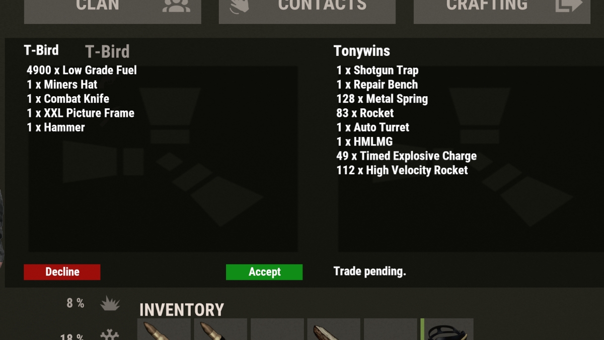 The trade window