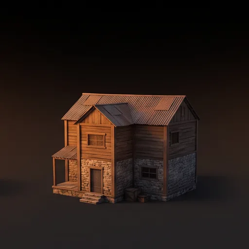 A two story house
