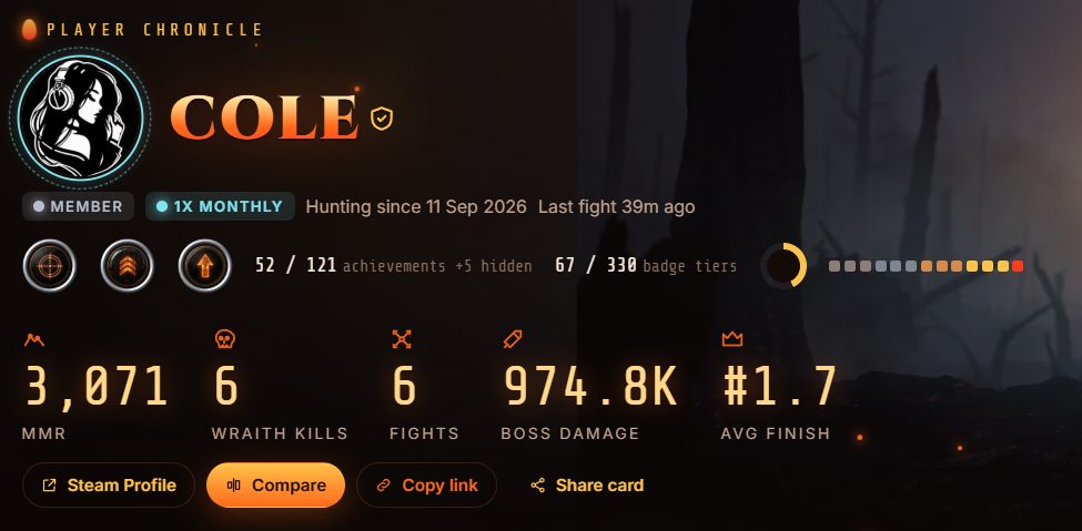 Player chronicle hero