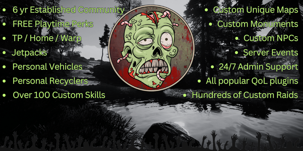 Zombie Land PVE Monthly | Raids | Skills | Custom Maps